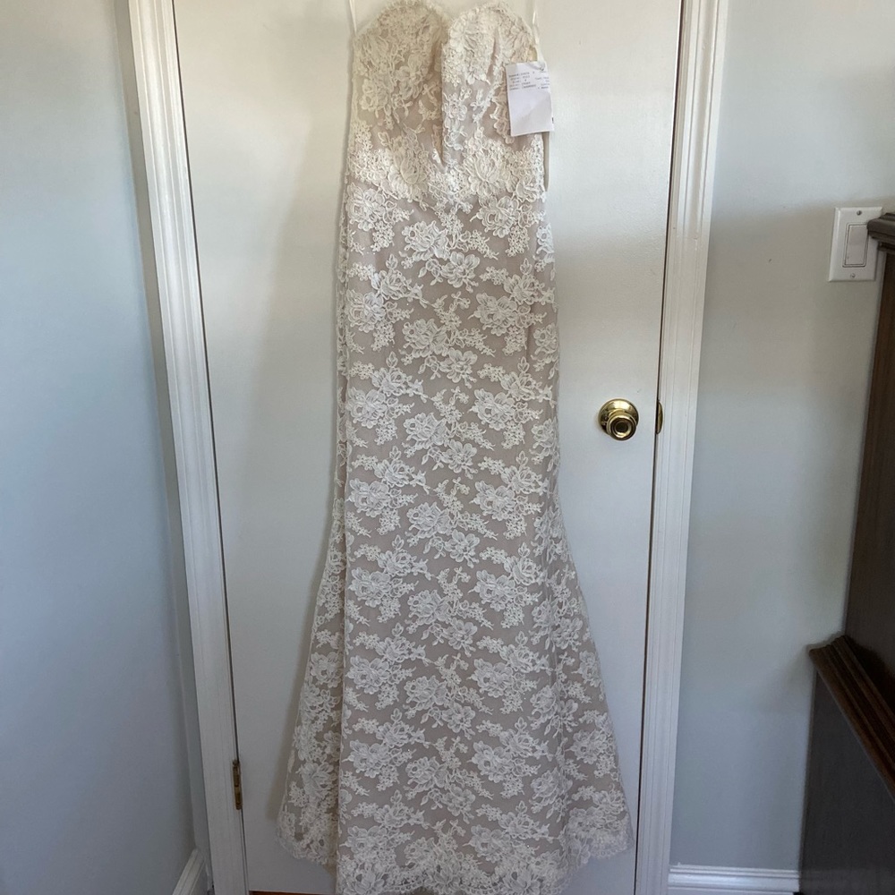 Alvina Valenta lace wedding gown